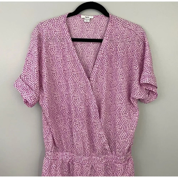 Bar III Surplice Fuschia Romper - Picture 5 of 7